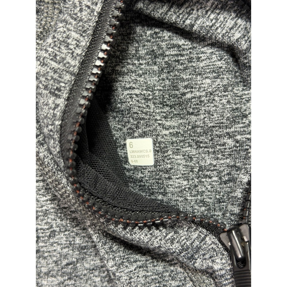 Lululemon Define Jacket 6 Heathered Black White Full Zip Luon Athleisure Sporty - Picture 5 of 7